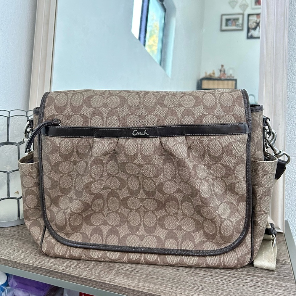 Coach crossbody diaper bag